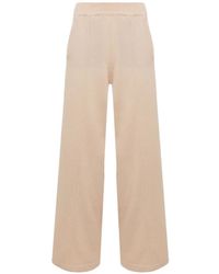 Laneus - Pintuck Wide-Leg Trousers - Lyst