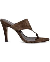 Jeffrey Campbell - Marilla Suede Thong-Strap Sandals - Lyst