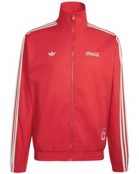adidas - X Coca-Cola Firebird Logo-Embroidered Sweatshirt - Lyst