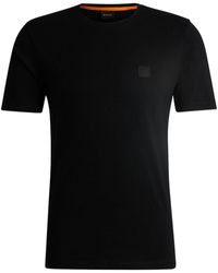 BOSS - T-shirt à logo brodé - Lyst