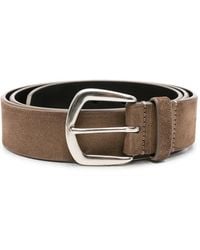 Officine Creative - Suede Buckle-Fastening Belt - Lyst