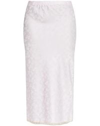 LoveShackFancy - Kalo Maxi-Rok Met Strik Jacquard - Lyst
