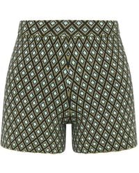The Upside - Viva Jaya Geometric-Knit Shorts - Lyst