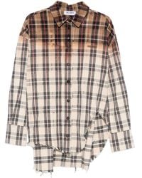 The Attico - Check-Print Shirt - Lyst