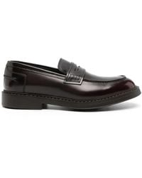 Doucal's - High-Shine Leather Loafers - Lyst