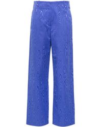Forte Forte - Moiré Straight-Leg Tailored Trousers - Lyst