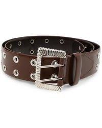 Toga - Ceinture En Cuir À Plaque Gravée - Lyst