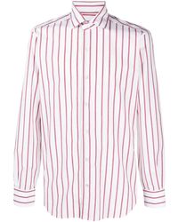 Barba Napoli - Stripe-Print Cotton Shirt - Lyst