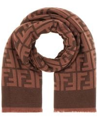 Fendi - Sciarpa Con Logo Jacquard - Lyst