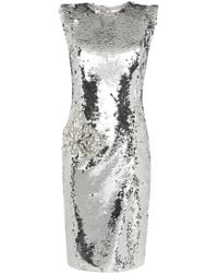 Genny - Sequined Mini Dress - Lyst