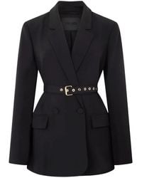 Liu Jo - Belt-Detail Double-Breasted Blazer - Lyst
