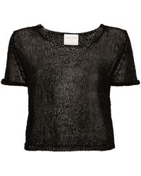 Forte Forte - Cropped-T-Shirt - Lyst