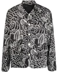4SDESIGNS - Floral-Print Long-Sleeve Shirt - Lyst