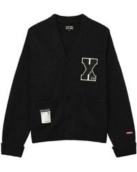 Izzue - Logo-Patch V-Neck Cardigan - Lyst