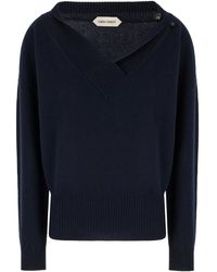 Alberta Ferretti - Vネック カシミアセーター - Lyst