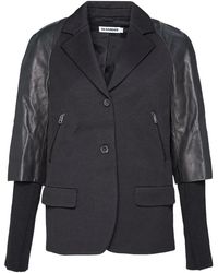 Jil Sander - Wollen Blazer Met Dubbele Mouwen - Lyst