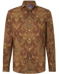 Ralph Lauren - Hemd Mit Abstraktem Print - Lyst
