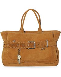 OSOI - Buckle-Detail Calf Suede Tote Bag - Lyst
