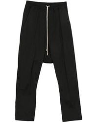 Rick Owens - Drawstring-Fastening Drop-Crotch Trousers - Lyst