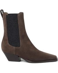Brunello Cucinelli - モニーレ レザーブーツ 50mm - Lyst