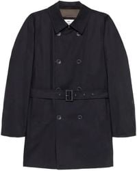 Herno - Belted Double-Breasted Coat - Lyst