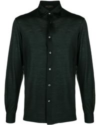 Dell'Oglio - Long-sleeve merino-wool shirt - Lyst