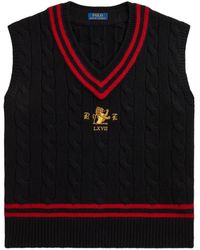 Polo Ralph Lauren - Wool Cricket Sleeveless Jumper - Lyst