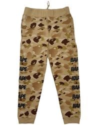 A Bathing Ape - Ape Camo Logo-Print Track Pants - Lyst