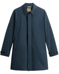Woolrich - Button-Fastening Peached Coat - Lyst