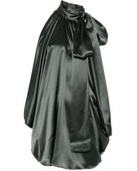 7 For All Mankind - Petal Bow-Detail Draped Mini Dress - Lyst