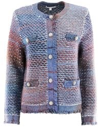 Veronica Beard - Sariyah Fringed Buttoned Jacket - Lyst