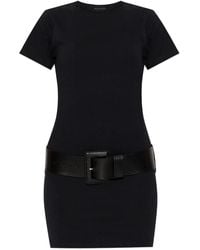 Balenciaga - Belted Mini Dress - Lyst