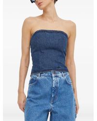 Won Hundred - Strapless Top Met Gestrikte Rug - Lyst