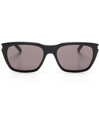 Saint Laurent - Logo-Engraved-Arm Cat-Eye Sunglasses - Lyst