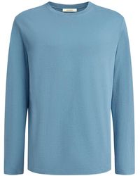 12 STOREEZ - Peached Cotton Long-Sleeve T-Shirt - Lyst