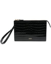 Tom Ford - Clutch in Kroko-Optik - Lyst