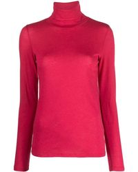 Majestic Filatures - Long-sleeved Roll-neck Top - Lyst
