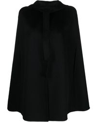 P.A.R.O.S.H. - Felted-finish Hooded Wool Cape - Lyst