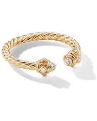 David Yurman - 18kt Yellow Gold Renaissance Diamond Ring - Lyst