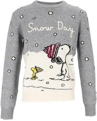 MC2 Saint Barth - New Queen Peanuts Snow Day Embroidered Sweater - Lyst