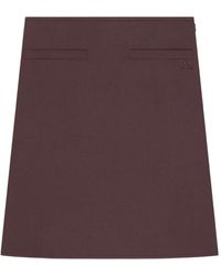 Courreges - Logo-Embroidered Midi Skirt - Lyst