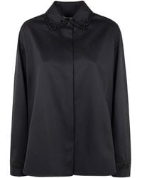 Golden Goose - Wool Twill With Floral Embroidery - Lyst