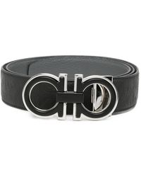 Ferragamo - Gancini Riem Met Monogram-Reliëf - Lyst