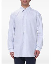 ZEGNA - Check Poplin Shirt - Lyst