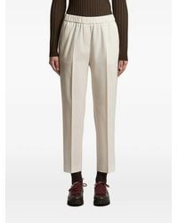 Peserico - Elasticated-Waistband Cropped Trousers - Lyst