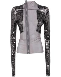 Rick Owens - Bomberjack Met Pailletten En Rits - Lyst