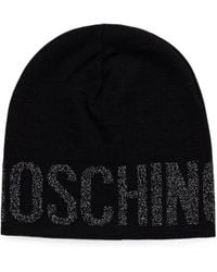 Moschino - Logo-Intarsia Beanie Hat - Lyst