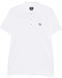 Fendi - Polo Con Logo Bordado - Lyst