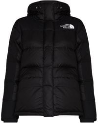 The North Face Synthetic Nuptse Logo Embroidered Cropped Puffer Jacket ...