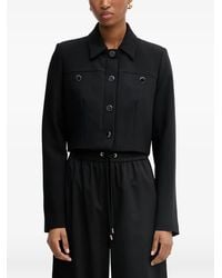 Morgan - Button-Up Cropped Jacket - Lyst